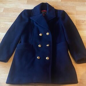 Navy Double-Breasted Women's Pea Coat size 6